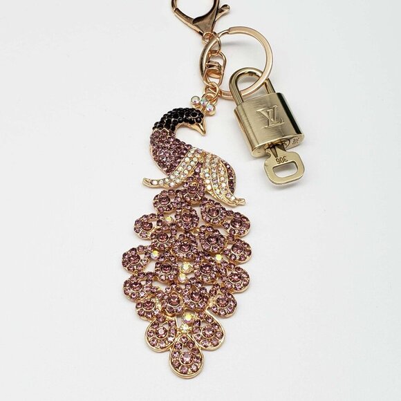 100% Auth Louis Vuitton Lock & Key with unbranded Bagcharm, Keycharm, Keychain - Picture 4 of 7